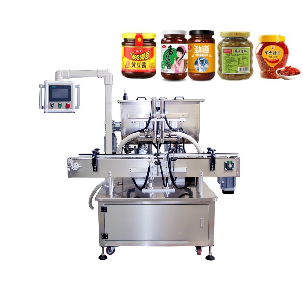 Double head bottle jar filling machine